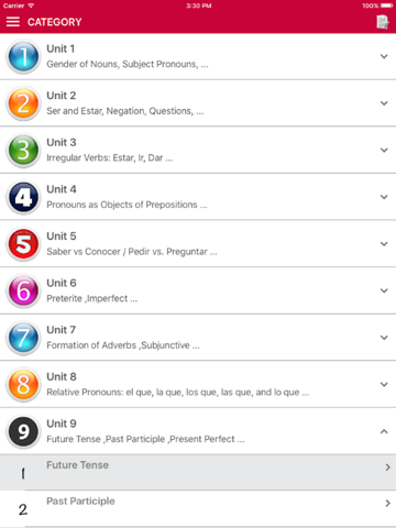 Screenshot #4 pour Spanish Grammar - Basic and advanced lessons