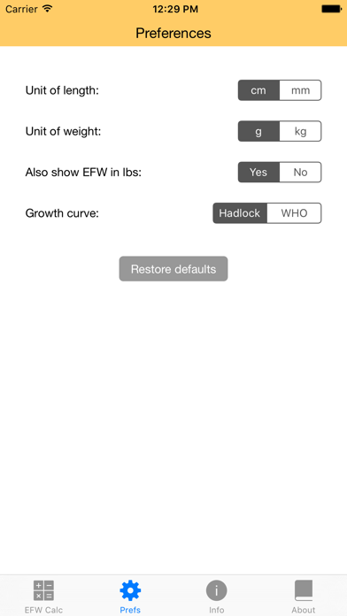Fetal Weight Calculator - Estimate Weight and Growth Percentile Screenshot