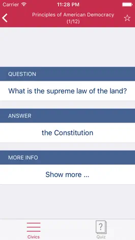 Game screenshot U.S. Civics Master apk