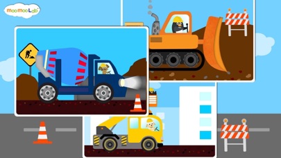 Construction Vehicles - Digger, Loader Puzzles, Games and Coloring Activities for Toddlers and Preschool Kids Screenshot