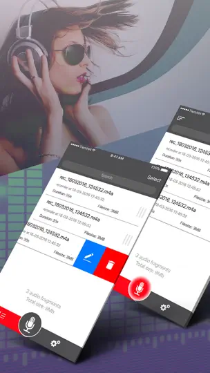 Captura de pantalla de Grabadora De Voz, Gravação en iPhone 2