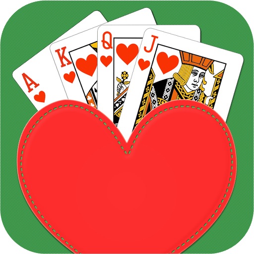 Hearts Solitaire - Classic Cards Patience Poker Games iOS App