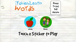 Game screenshot iTouchilearn Words Free for Preschool Reading, Spelling, Speech Skills mod apk