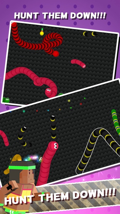 ヘビのゲームを実行する - 空腹戦いワーム色ドットの皮を食べるのおすすめ画像2