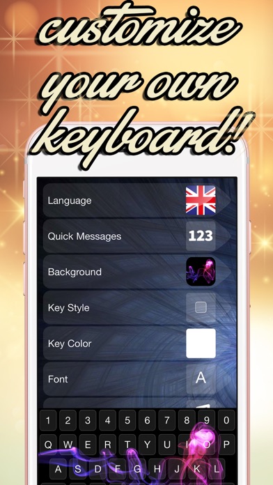 Screenshot #3 pour Thèmes Clavier Magiques - Claviers De Couleurs Personnalisées Issus Et Les Polices