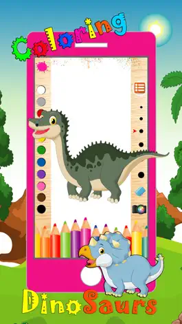 Game screenshot Dinosaur Coloring Book 2 - Dino Animals Draw,Paint And Color Educational All In One HD Games Free For Kids and Toddlers hack