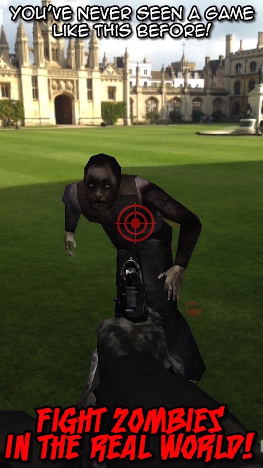 #1. Zombies GO! Fight The Dead Walking Everywhere with Augmented Reality (FREE Edition) (iOS) Podle: Useless Creations Pty Ltd