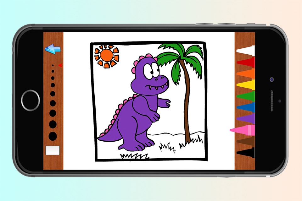 Dinosaur Coloring Book Game for Kids Free screenshot 2
