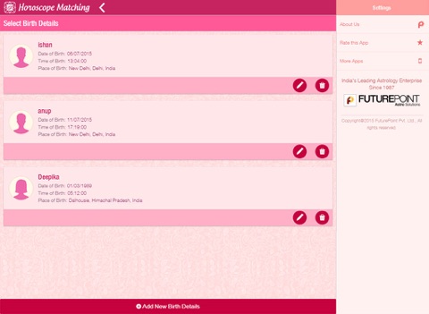 Screenshot #6 pour Horoscope Matching