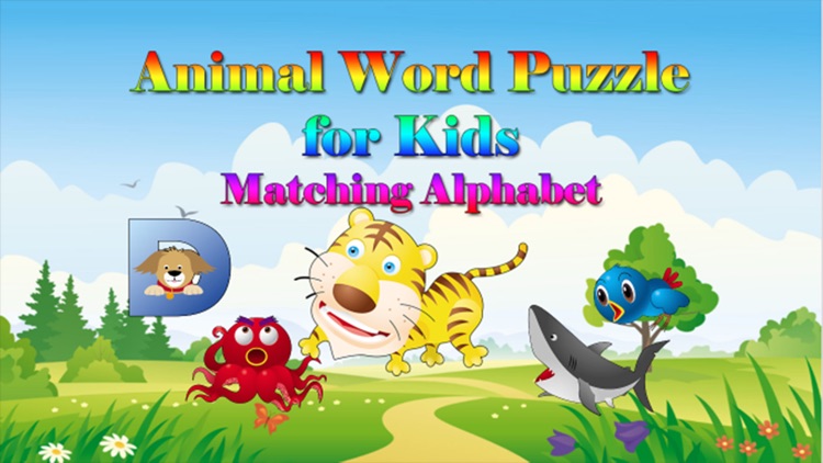 Animal Word Puzzle for Kids - Matching Vocabulary Learning Game screenshot-3