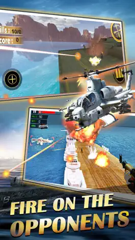 Game screenshot Sniper gunship helicopter shooting 3D:Free FPS battleship war airplane gun shooting games mod apk