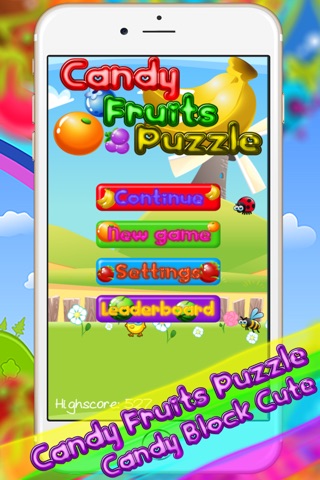 Candy Fruits Mania - A Cute And Addictive  Block Puzzle Game for kids screenshot 2