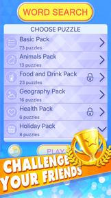 Word Search - Find Hidden Words Live Mobile Puzzle App screenshot