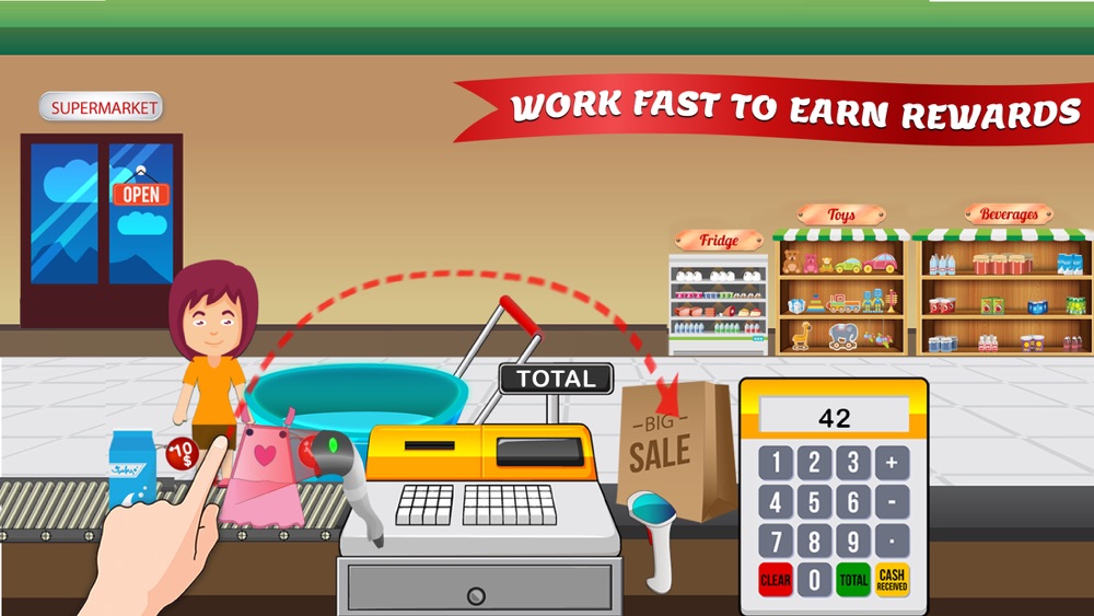 Supermarket Cash Register Game Educational Sim Free ...