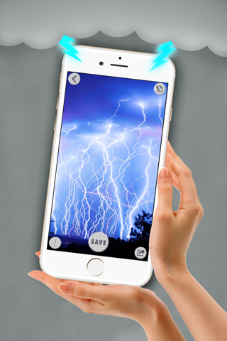 Thunder-Storm Wallpaper – Cool Lightning Lock-Screen & Dark Background Design.s screenshot 2