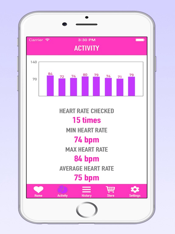 Screenshot #5 pour Simple Heart Rate Monitor - Heartbeat Detector with Finger Sensor to Detect Pulse