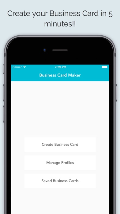 Screenshot #1 pour Business Card Maker App