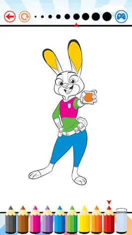 Game screenshot Coloring Book For Kid Education Game - Nick and Judy Edition Drawing And Painting Free Game HD apk