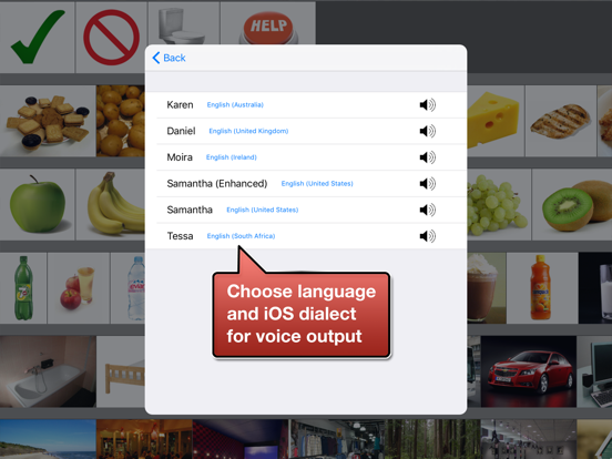 Screenshot #6 pour image2talk - functional communication app using real images