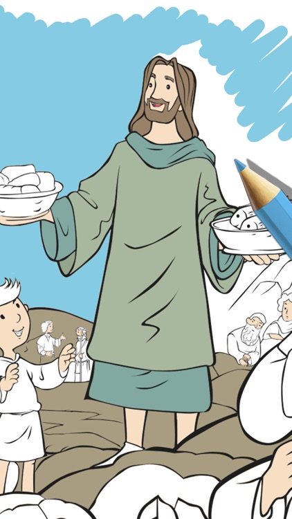 Children's Bible coloring book - Paint drawings screenshot-4
