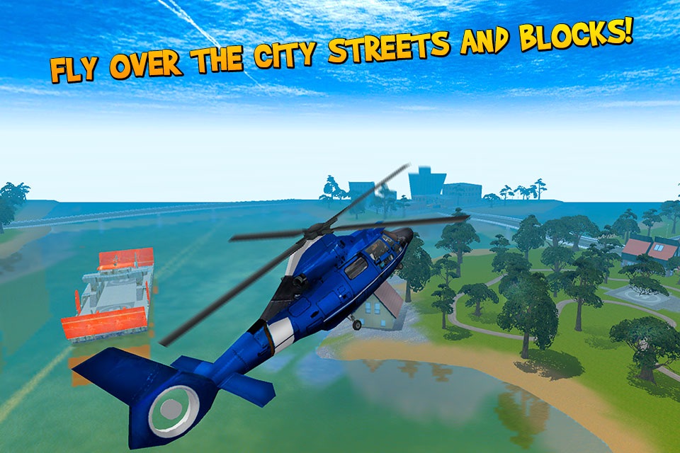 City Helicopter Flight Simulator 3D screenshot 2