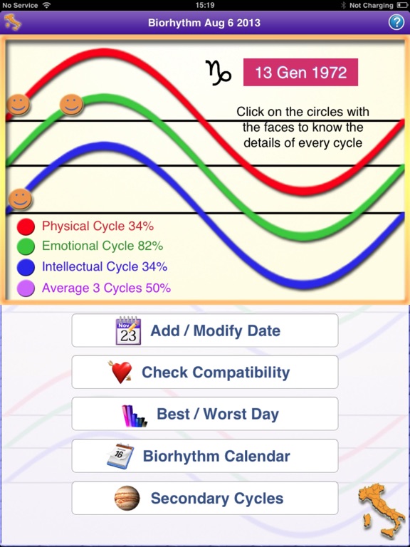 Screenshot #4 pour Biorhythm Pro - mesure le rythme de votre vie