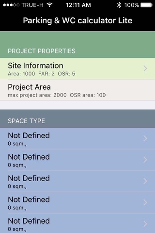 Parking-Wc Calculator Lite screenshot 2
