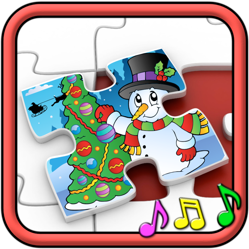 Kids Christmas Jigsaw Puzzle Shapes - educational game for preschool children 3+ icon