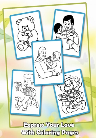 Father's Day Coloring Book For Kids - Free Coloring Book To Dedicate Your DAD screenshot 3