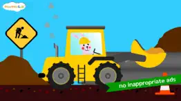 construction vehicles - digger, loader puzzles, games and coloring activities for toddlers and preschool kids iphone screenshot 1