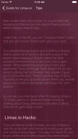 Game screenshot Guide for Limax.io mod apk