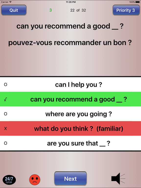 Screenshot #6 pour French Phrases 24/7 Language Learning