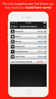 budget saved - personal finance and money management mobile bank account saving app iphone screenshot 2