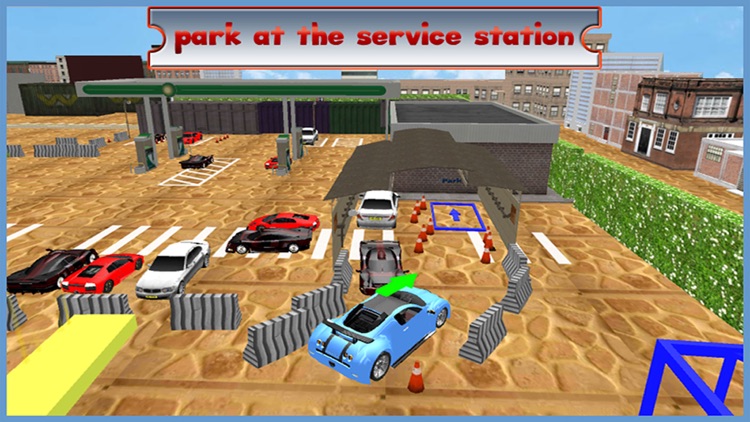 Gas Station Car Parking Simulator 2016 – New Free Crazy Patrol Pump Park Madness screenshot-3