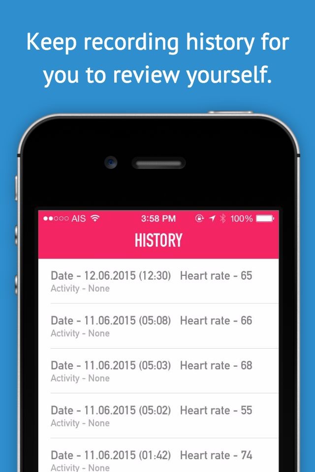 My Heart Rate Monitor & Pulse Rate - Activity Log for Cardiograph, Pulso, and Health Monitor screenshot 4