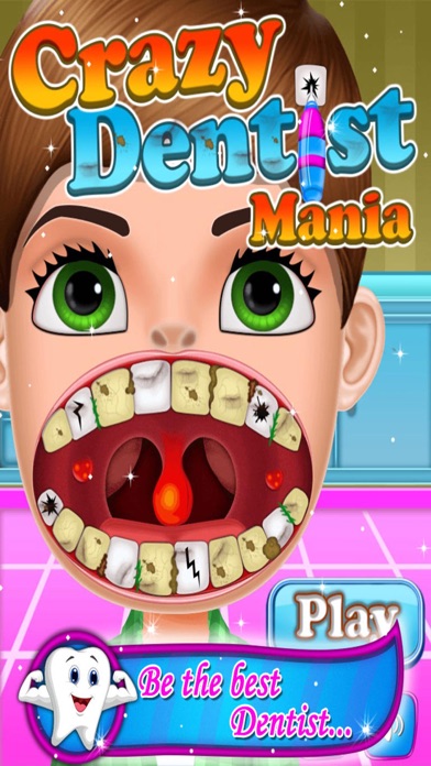 Screenshot #1 pour Crazy Dentist Mania game for Kids, girls and toddler