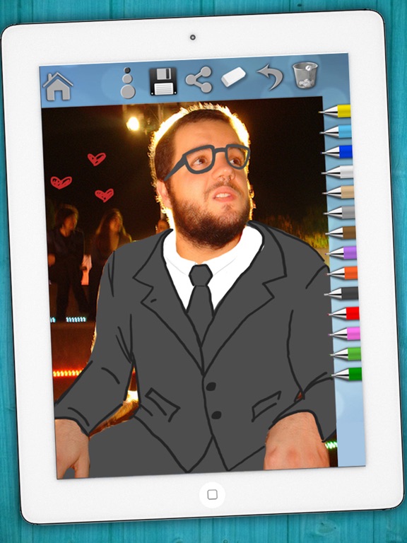 .أرسم في صور فوتوغرافية-رسم نقوش فوق صور iPad screenshot