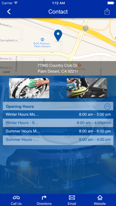 Executive Car Wash iPhone screenshot 3 - Business app
