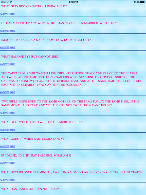 Screenshot #4 pour English Funny Riddles