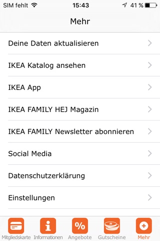 IKEA Family Schweiz screenshot 4