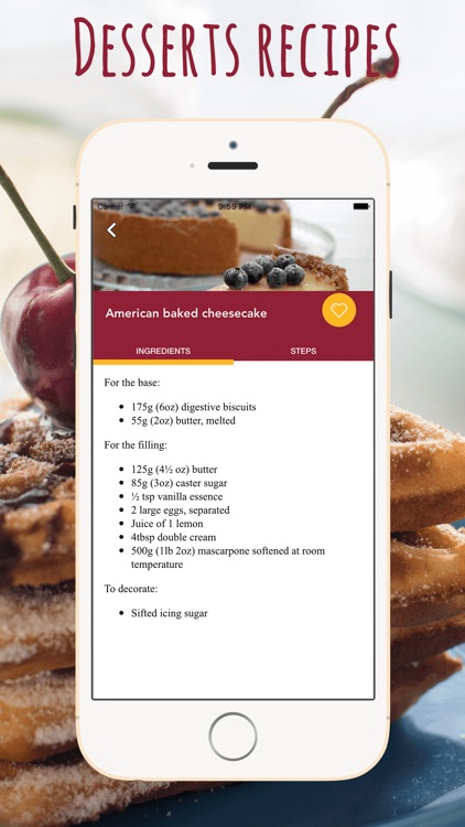 Desserts Recipes Cookbook