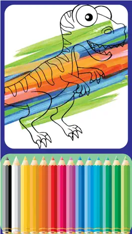 Game screenshot Dinosaurs Village coloring page for boys Edition apk