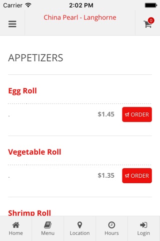 China Pearl - Langhorne Online Ordering screenshot 2