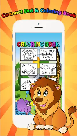 Game screenshot Animals Dot to Dot Coloring Book for Kids grade 1-6: coloring pages learning games apk