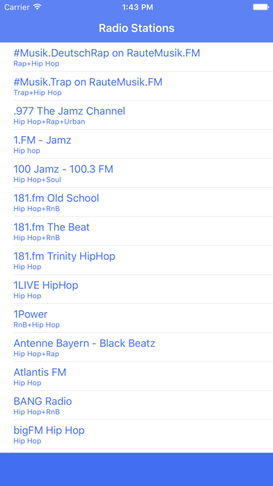 How to cancel & delete HipHop Radio FM - Streaming and listen live to online hip hop, r’n’b and rap beat music from radio station all over the world with the best audio player from iphone & ipad 1