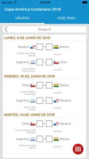copa america centenario clasificaciones - estados unidos 2016 iphone capturas de pantalla 1