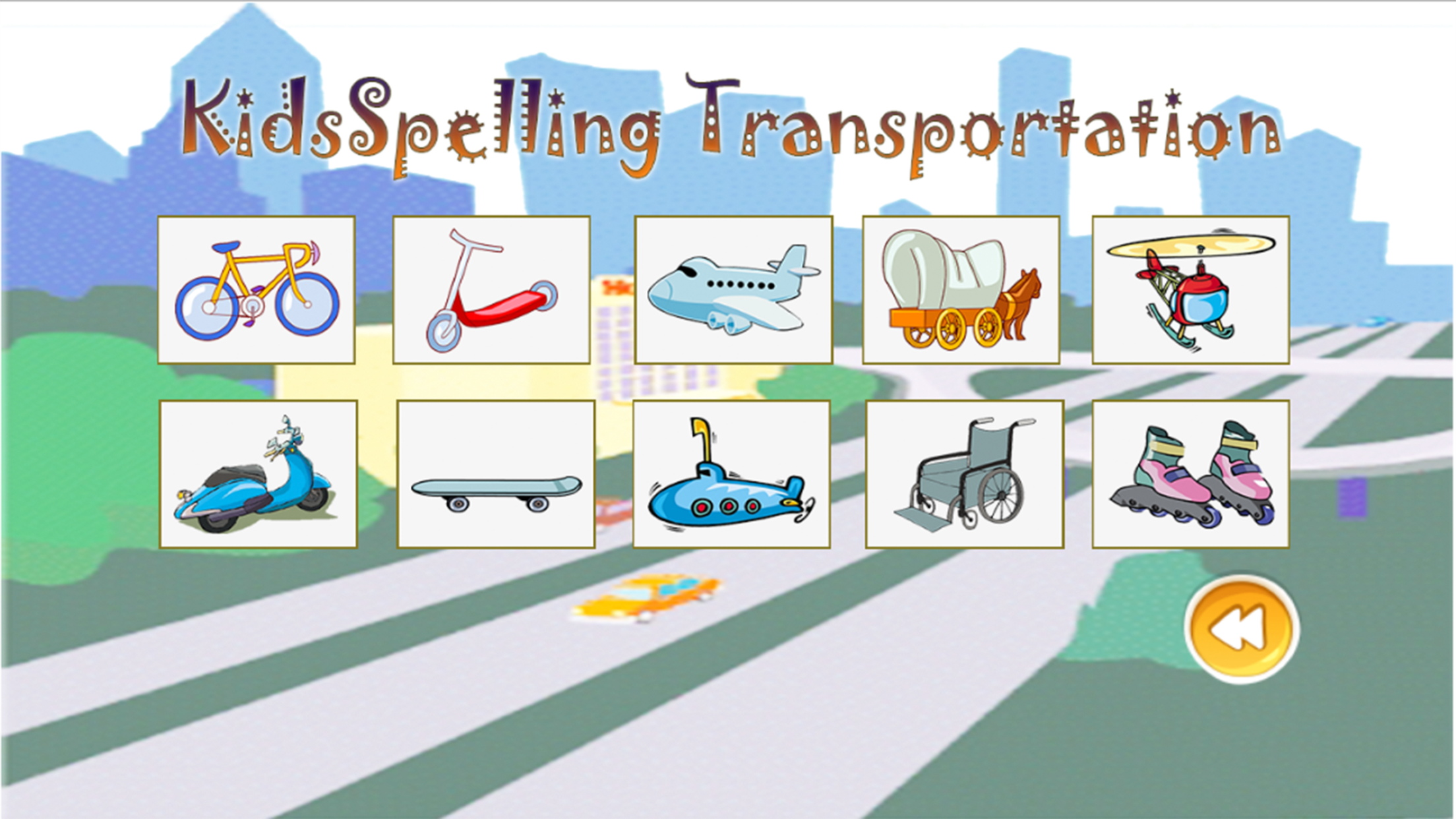 Kids Spelling Transportation screenshot 3