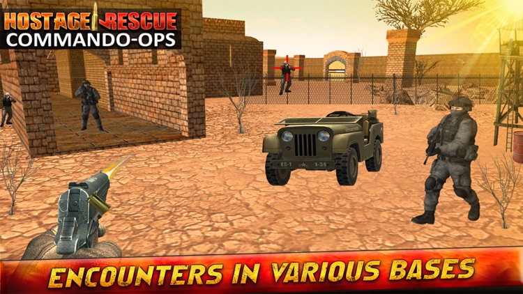 Hostage Rescue Commando Ops : Shootout kidnappers to free the hostages held screenshot-3