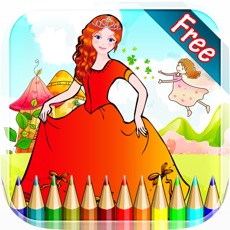 Activities of Princess Girls Coloring Book - All in 1 cute Fairy Tail Drawing and Painting Colorful for kids games...