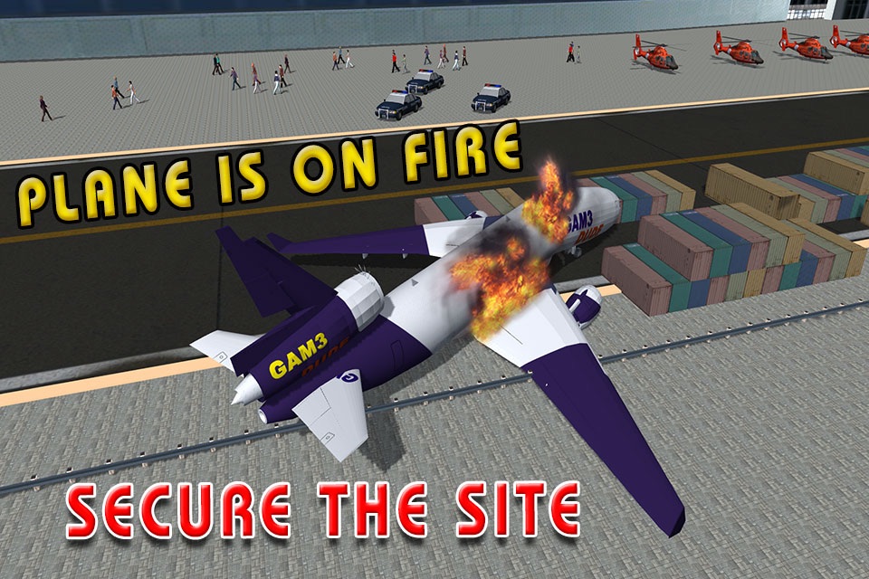 Airplane Crash Rescue – Firefighter vehicle driving game screenshot 4